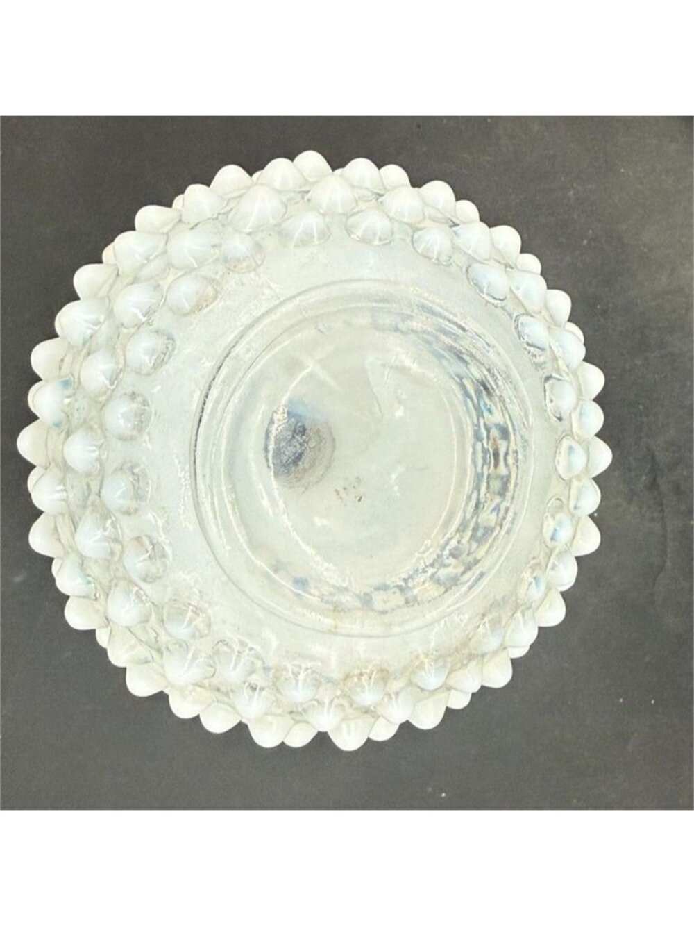 Fenton French Opalescent Hobnail Glass Perfume Bottle - Picture 7 of 8